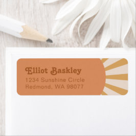 サン差出人住所ラベル |ピンクサン住所 シール