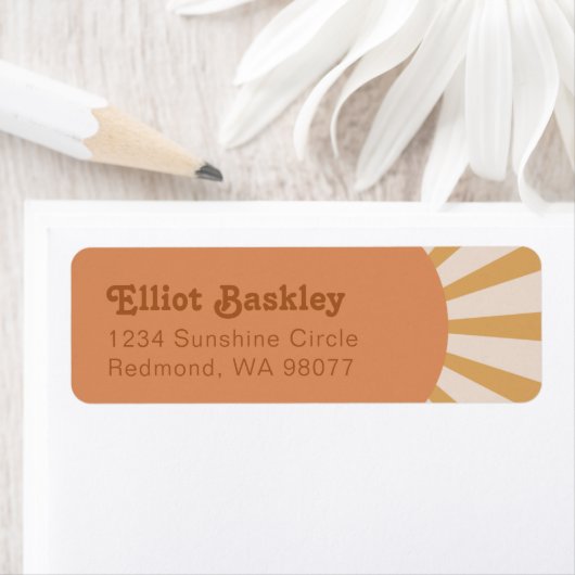 サン差出人住所ラベル |ピンクサン住所 シール (インサイチュ)