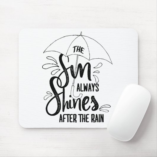 サン引用文雨引用文前向き成果引用文 マウスパッド (マウス)