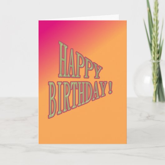 サン怒タ誕生日クリスマスグリーティングカード シーズンカード (正面)