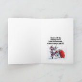 サン怒タ誕生日クリスマスグリーティングカード シーズンカード (内部)