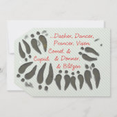 サン感謝していタラベルカードのミルクとクッキー 招待状 (裏面)