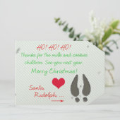 サン感謝していタラベルカードのミルクとクッキー 招待状 (スタンド正面)