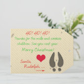 サン感謝していタ·カードのミルクとクッキーに 招待状 (スタンド正面)