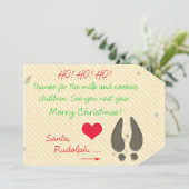 サン感謝していタ·カードのミルクとクッキーに 招待状 (スタンド正面)