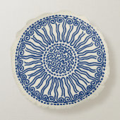 サン抽象デザイン ラウンドクッション (裏面)