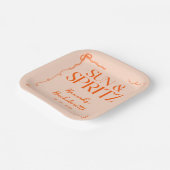 サン描アンドスピリッツバチェロレッテ週末パーティー ペーパープレート (傾斜あり)