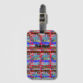 サン数々のダーストライプのコーブ   ラゲッジタグ (正面縦)