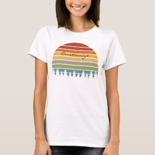 サン数々のダーストライプのコーブ（木） Tシャツ