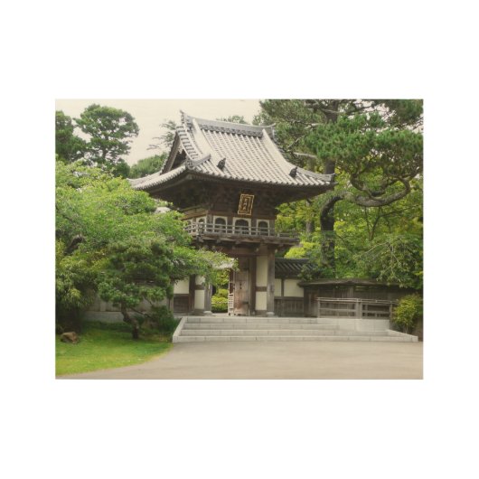 サン日本のフランシスコのティーガーデン ウッドポスター (正面)