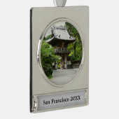サン日本のフランシスコのティーガーデン シルバープレートバナーオーナメント (右)