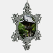 サン日本のフランシスコのティーガーデン スノーフレークピューターオーナメント (左)