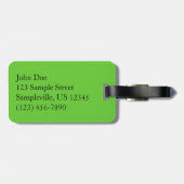 サン日本のフランシスコのティーガーデン ラゲッジタグ (裏面横)