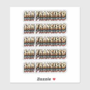 サン最高のフランシスコを訪問する都市 – 都市名 シール