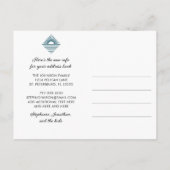 サン海ティール(緑がかった色)ブルーコースタルニューアドレス 案内ポストカード (裏面)