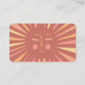 サン白熱［赤熱］光を放つキュートとピ魅力的ッカラフルク 名刺 (正面)