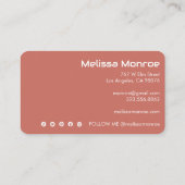 サン白熱［赤熱］光を放つキュートとピ魅力的ッカラフルク 名刺 (裏面)