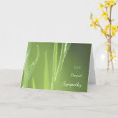 サン白熱［赤熱］光を放つフラワー茎の同情カード カード (黄色い花)