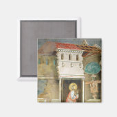 サン祈教会の聖フランシス マグネット (正面/裏面)