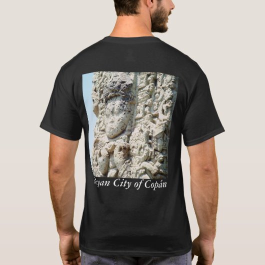 サン素晴らしロードAD426マヤ遺跡の古代写真 Tシャツ (裏面)