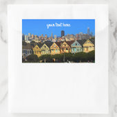 サン絵を描フランシスコ女子#1-2シール 長方形シール (バッグ)