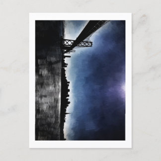 サン絵を描フランシスコ・スカイラインの写真 ポストカード