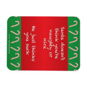 サン考えタユ吸ークリスマおもしろいス マグネット (横)