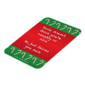 サン考えタユ吸ークリスマおもしろいス マグネット (左側)