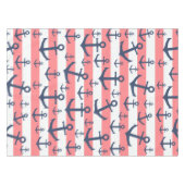 サン航海のゴネービーブルーいかり テーブルクロス (正面(横))