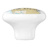 サン航海のフランシスコCA緯度グラフ セラミックノブ (側面)