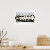 サン色彩の鮮やかフランシスコウォーターカラーの女性 ポスター (キッチン)