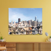 サン色彩の鮮やかフランシビクトリアンスコのレディースホームズ キャンバスプリント (インサイチュ (リビング))