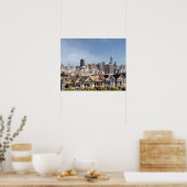 サン色彩の鮮やかフランシビクトリアンスコのレディースホームズ ポスター (キッチン)