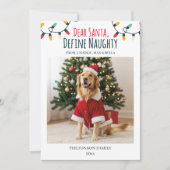 サン親愛タいけなおもしろい犬クリスマス2写真 シーズンカード (正面)