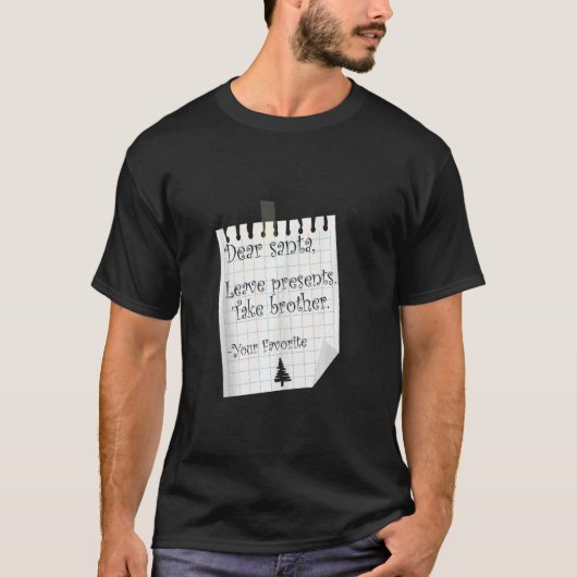 サン親愛タ離れプレゼントがブラザーChをお気に入りの取る Tシャツ (正面)