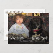 サン親愛タ |おもしろい写真の追加おもしろい ポストカード (正面/裏面)