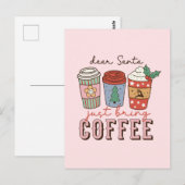 サン親愛タ |かわいいクリスマス ポストカード (正面/裏面)