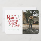 サン親愛タ…クリスマスおもしろいの写真カード シーズンカード (正面)