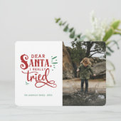 サン親愛タ…クリスマスおもしろいの写真カード シーズンカード (スタンド正面)