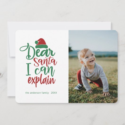 サン親愛タ…クリスマスおもしろいの写真カード シーズンカード (正面)