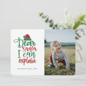 サン親愛タ…クリスマスおもしろいの写真カード シーズンカード (スタンド正面)