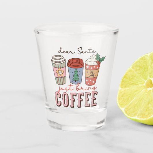 サン親愛タ | クリスマスコーヒーラテ ショットグラス (正面)