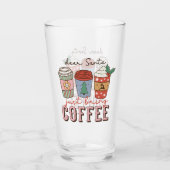 サン親愛タ | クリスマスコーヒーラテ タンブラーグラス (正面)