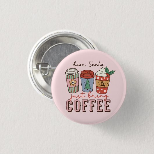 サン親愛タ | クリスマスコーヒーラテ 缶バッジ (正面&裏面)
