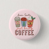 サン親愛タ | クリスマスコーヒーラテ 缶バッジ (正面)