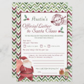 サン親愛タ |サンタクパーソナライズされたレター (正面/裏面)