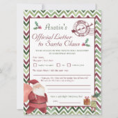 サン親愛タ |サンタクパーソナライズされたレター (正面)