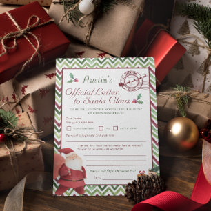 サン親愛タ サンタクパーソナライズされたレター 招待状