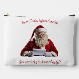 サン親愛タ…サンタクロースおもしろい、クリスマスホリデー アクセサリーポーチ