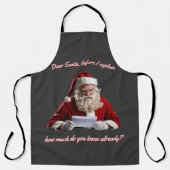 サン親愛タ…サンタクロースおもしろい、クリスマスホリデー エプロン (正面)